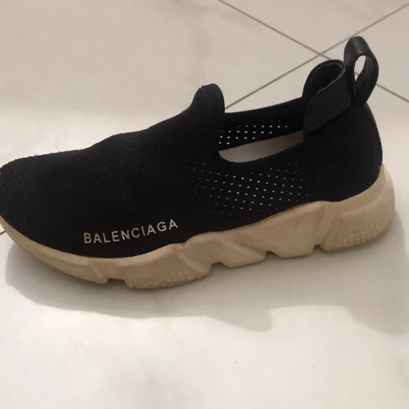 Balenciaga Womens Black Running Shoes EU Size 35 - Picture 6 of 8